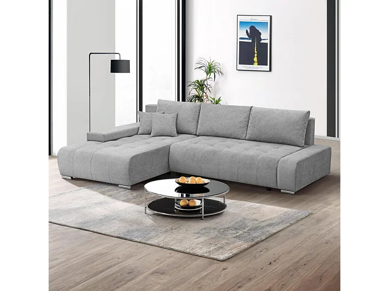 ECKSOFA Draco L hellgrau links