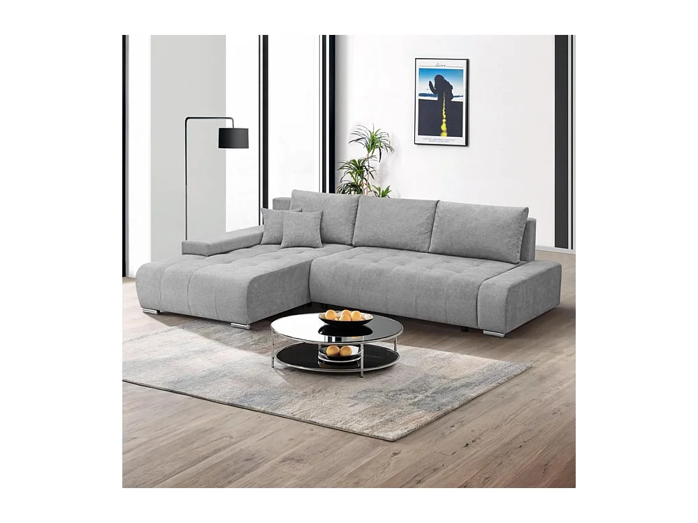 ECKSOFA Draco L gris clair gauche