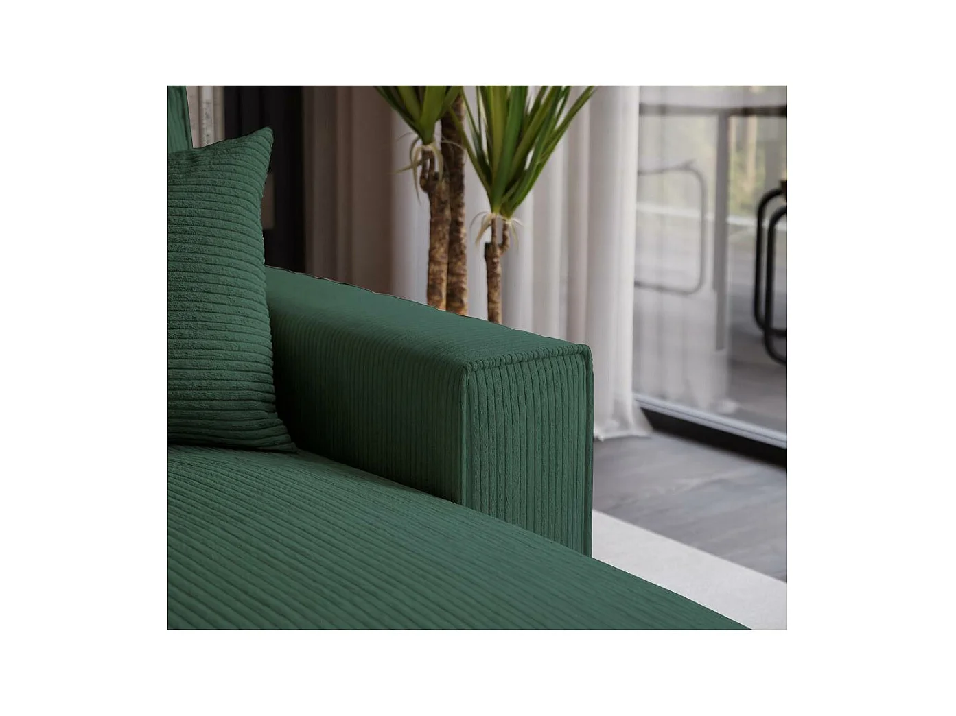 ECKSOFA Parys L dunkelgrün