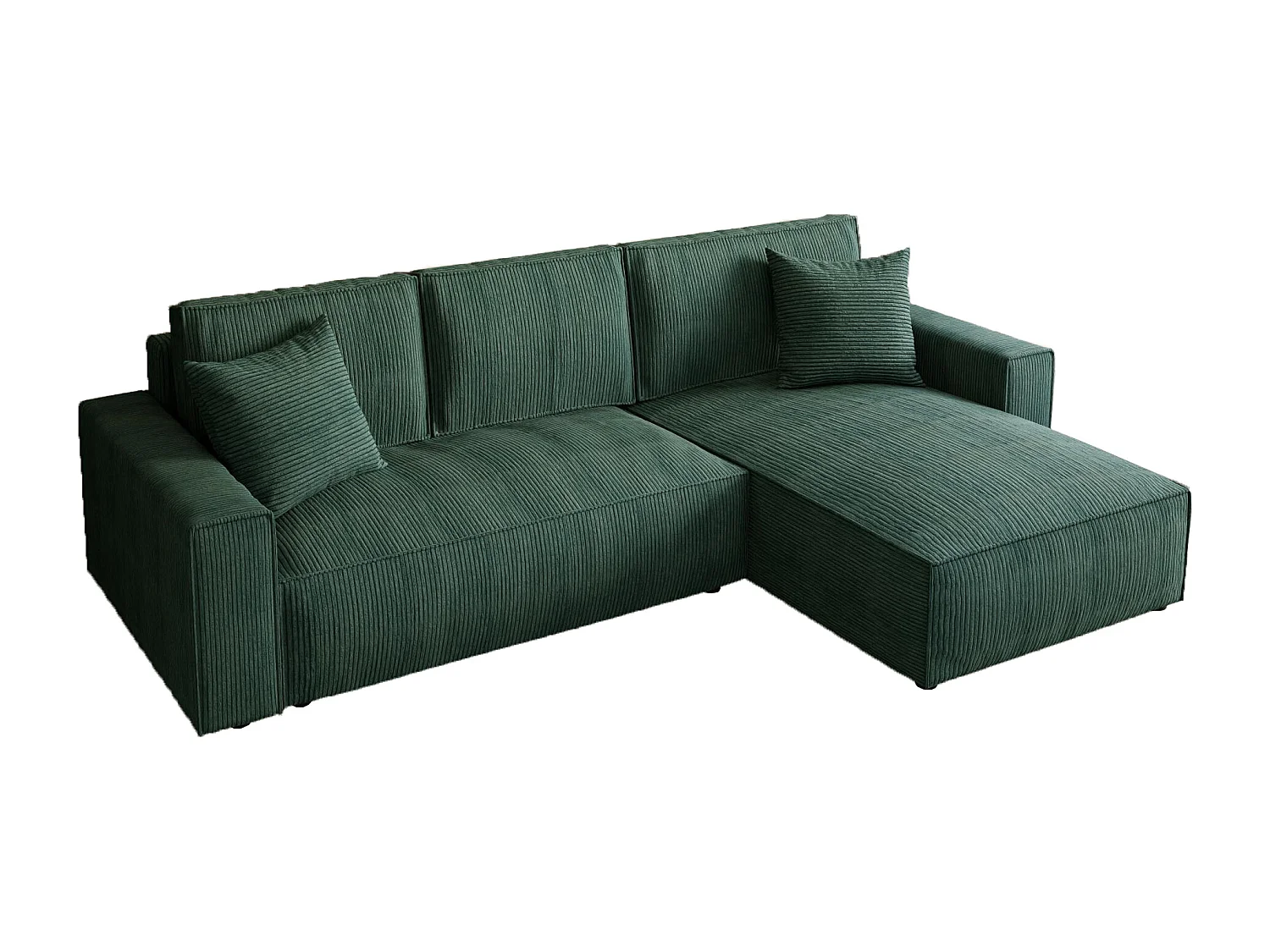 ECKSOFA Parys L vert foncé