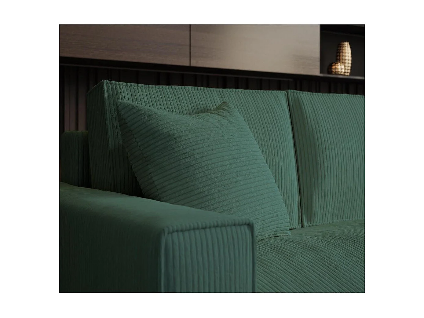 ECKSOFA Parys L vert foncé
