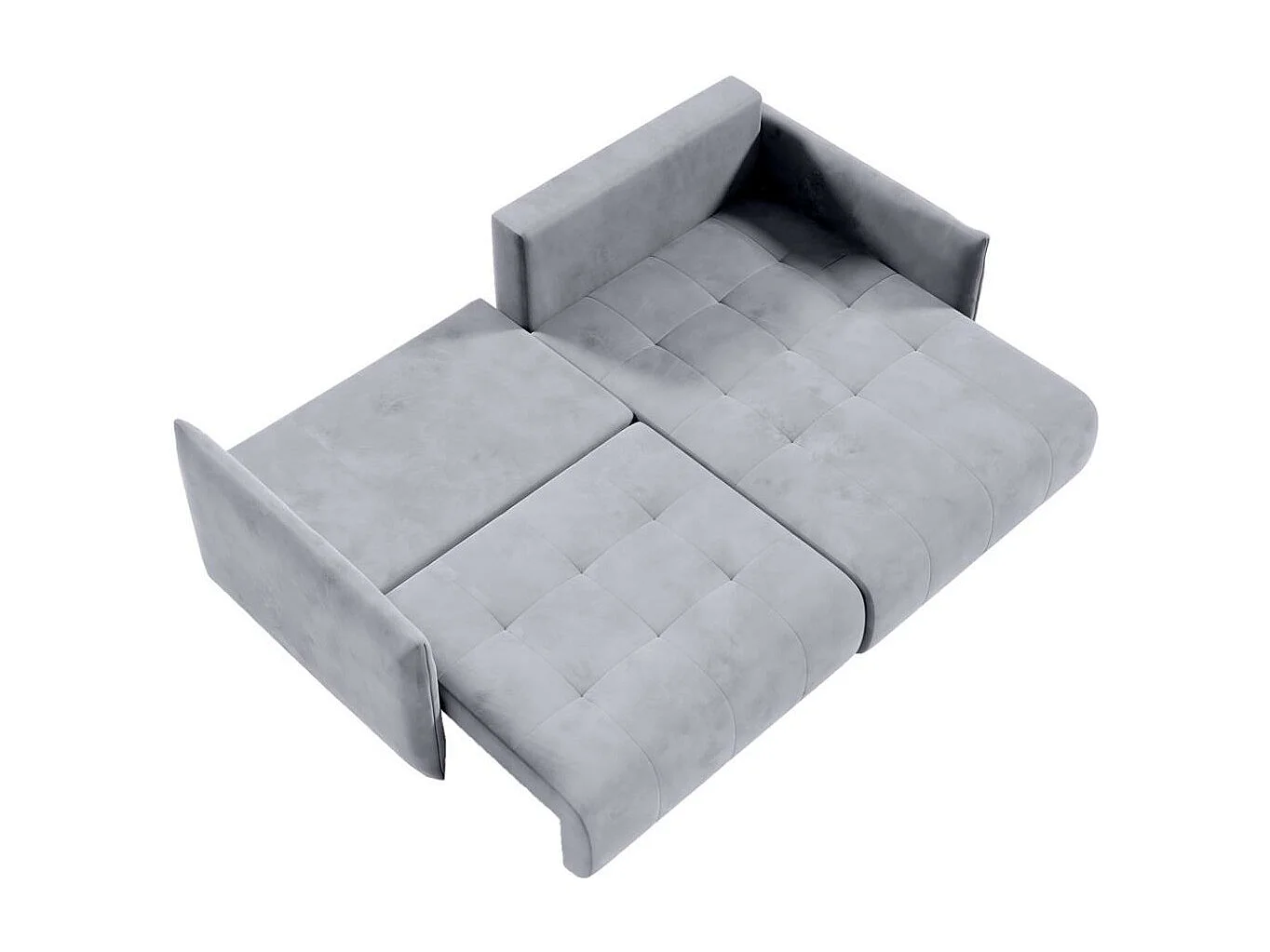 ECKSCHLAFSOFA Henry Mini hellgrau