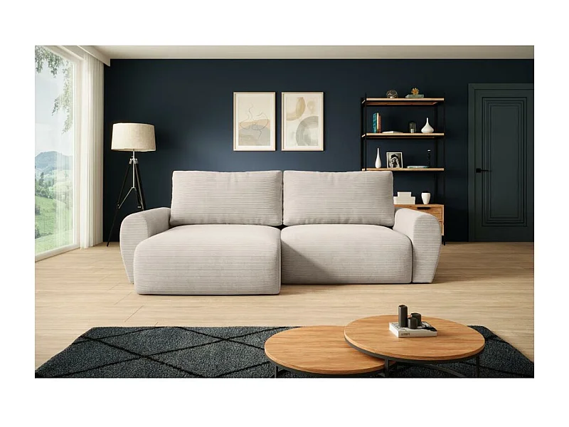 Canapé-lit CEC Poss L beige gauche