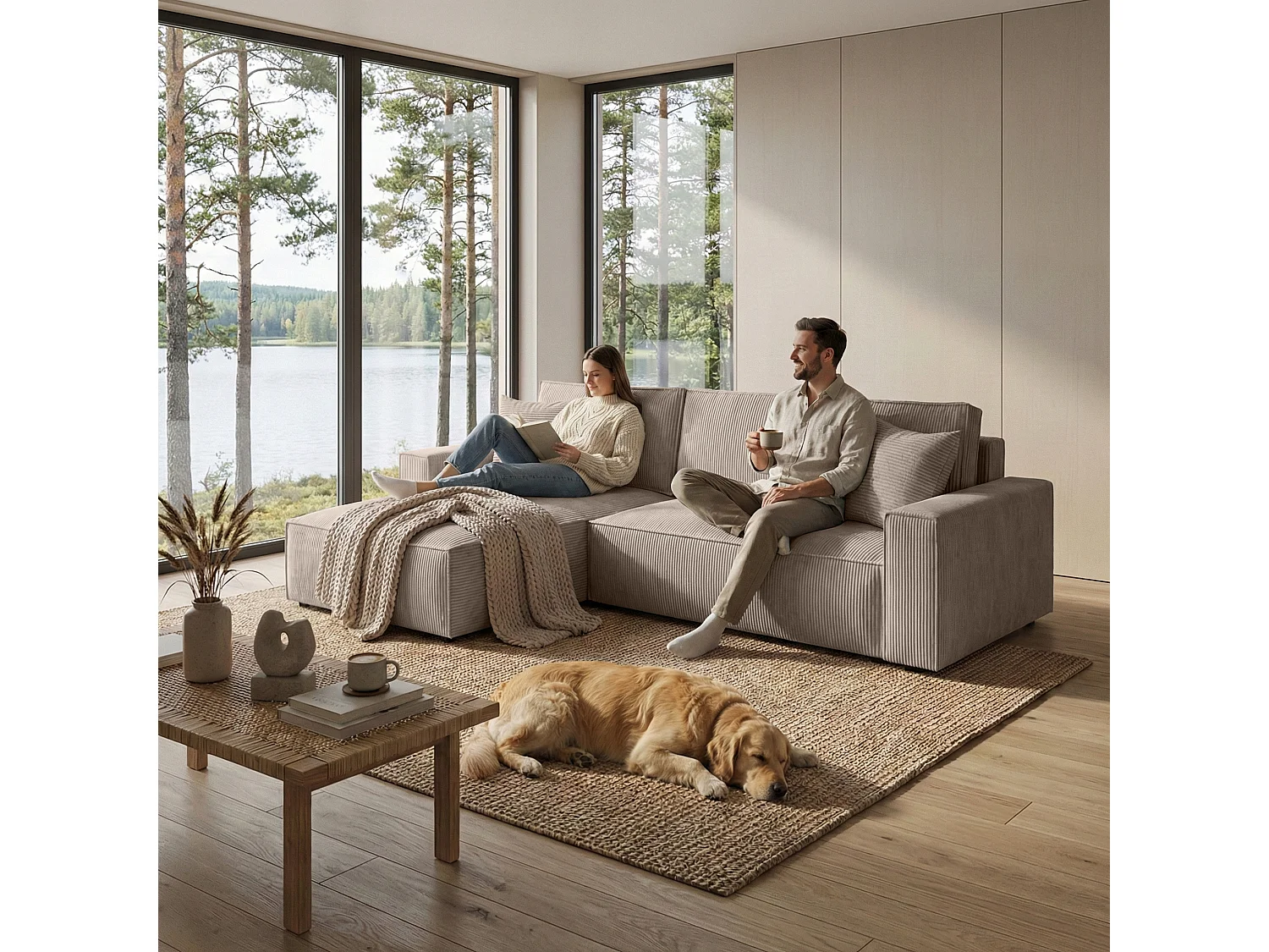 ECKSOFA Parys L beige