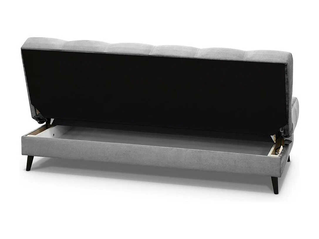 Canapé-lit 3 places Nancy gris clair