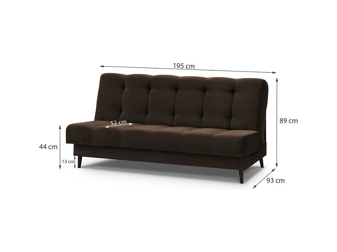 3-SITZER Schlafsofa Nancy braun