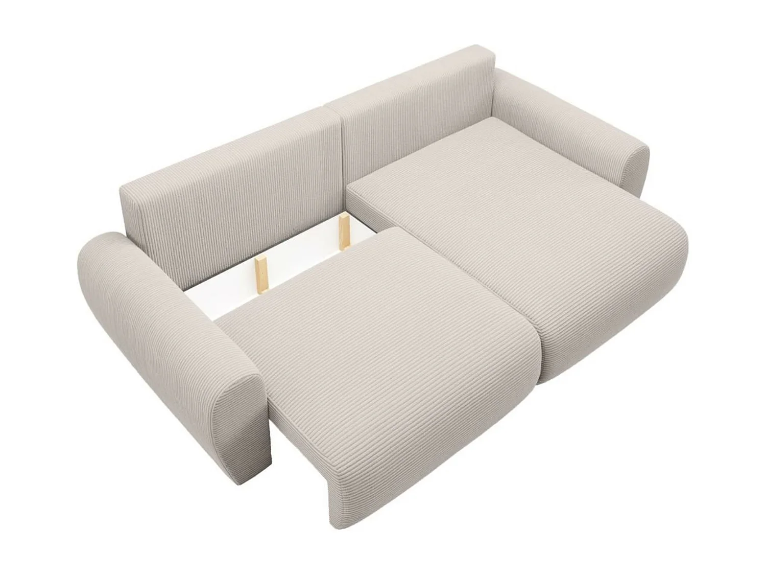 Canapé-lit CELLULAIRE Poss L beige droit