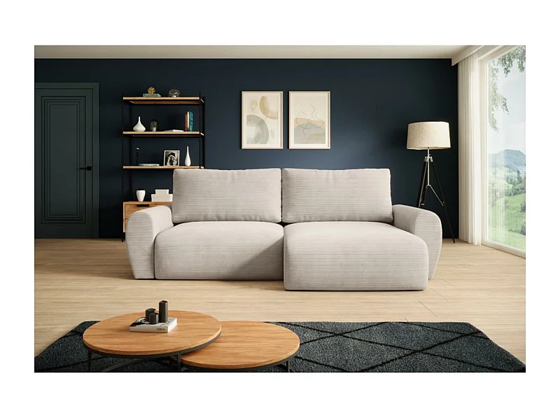 Canapé-lit CELLULAIRE Poss L beige droit