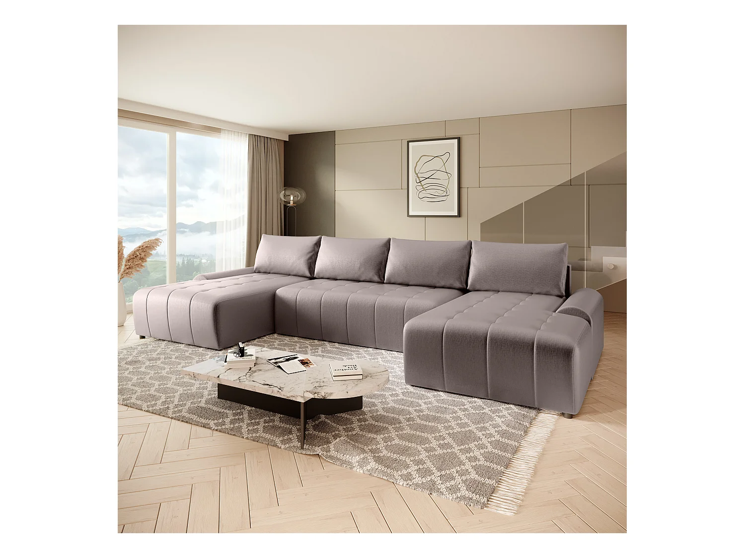 MEUBLE Costa U Taupe