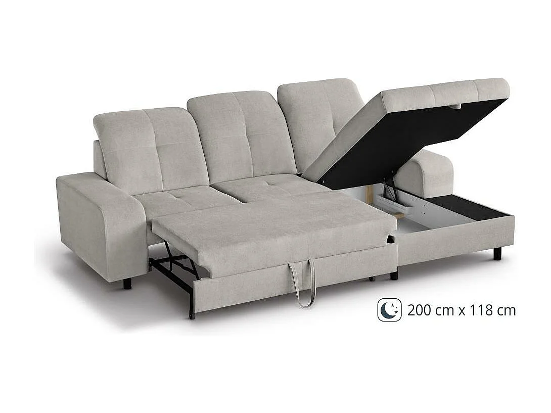 ECKSCHLAFSOFA Leon L Beige
