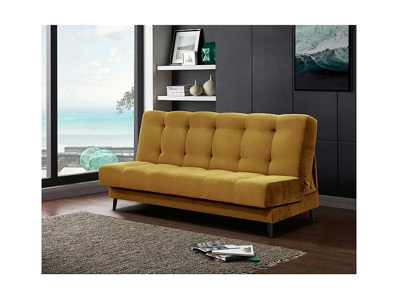 3-SITZER Schlafsofa Nancy gelb