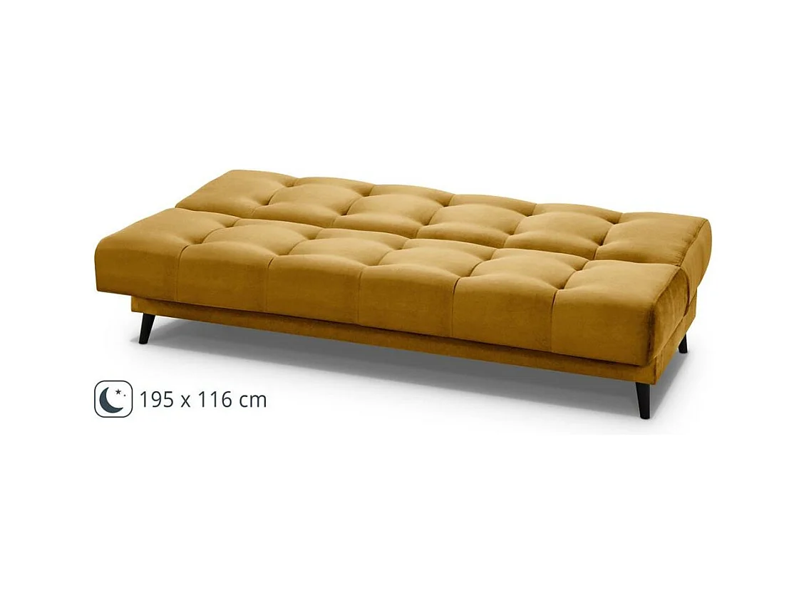 3-SITZER Schlafsofa Nancy gelb