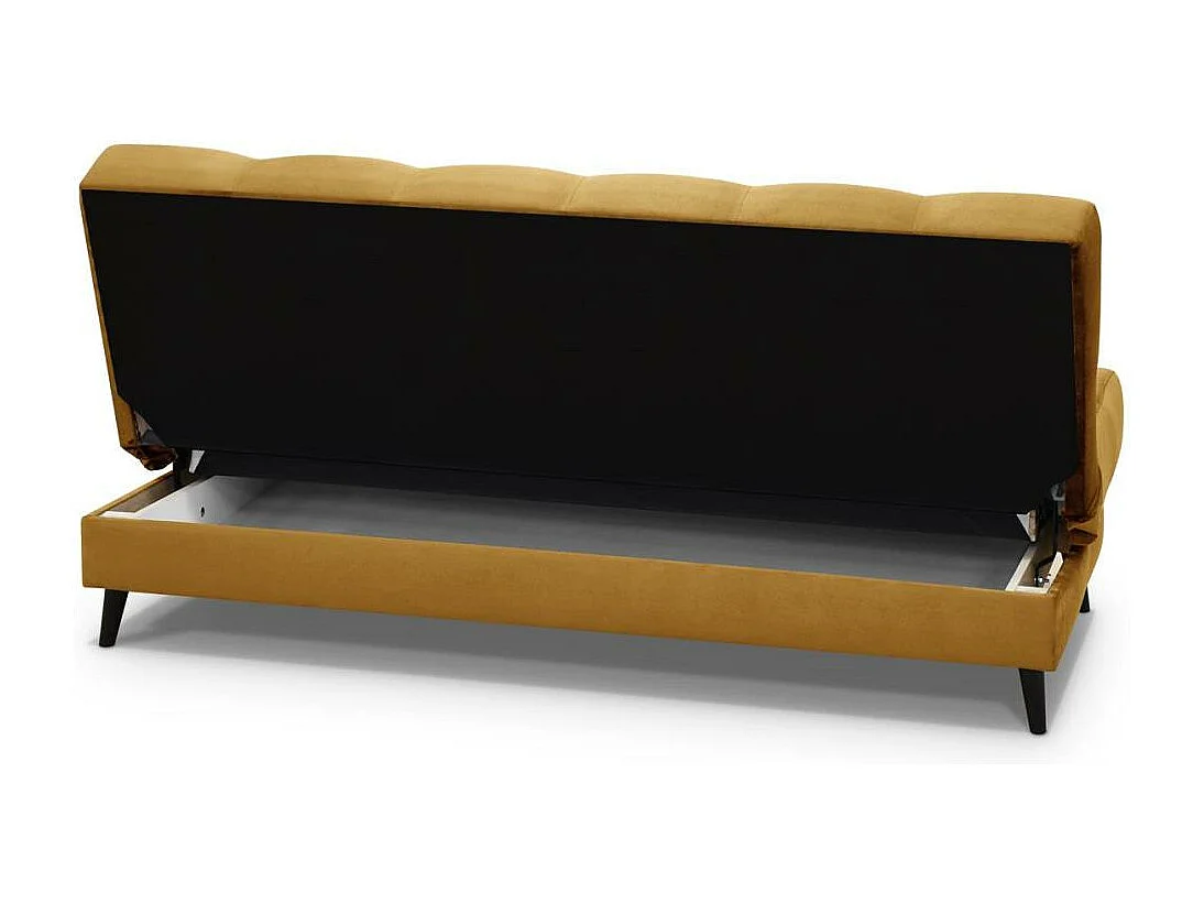 Canapé-lit 3 places Nancy jaune
