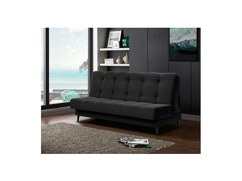 3-SITZER Schlafsofa Nancy schwarz