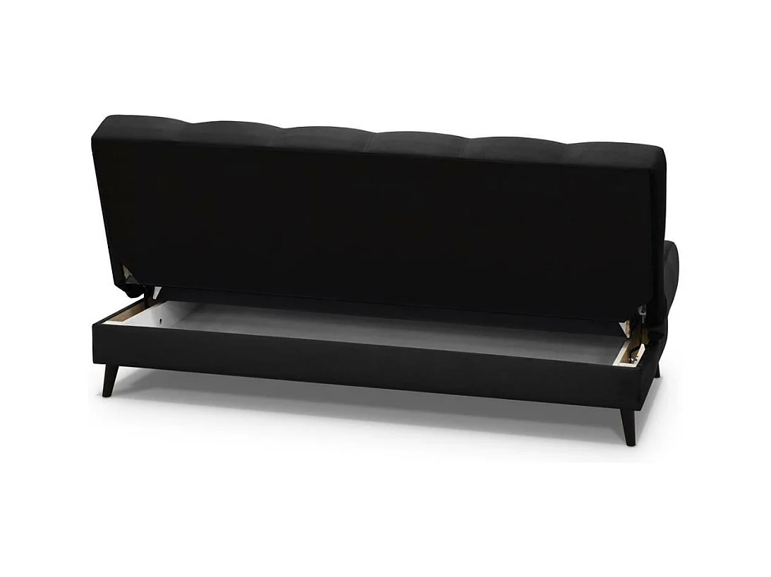 3-SITZER Schlafsofa Nancy schwarz