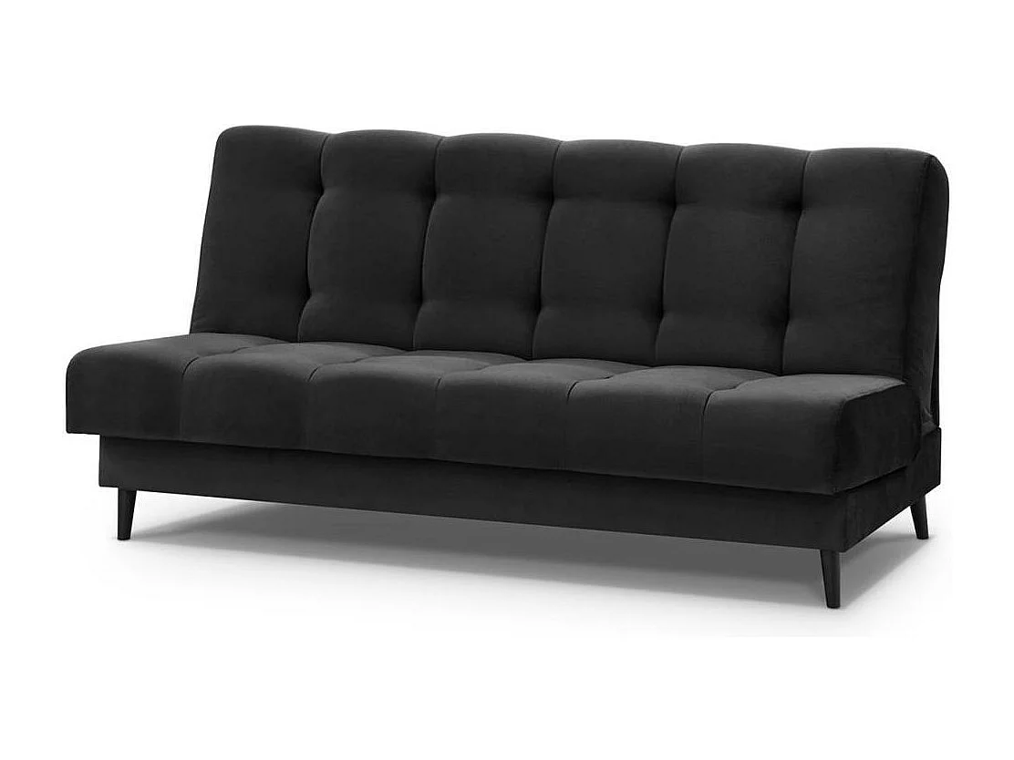 Canapé-lit 3 places Nancy noir