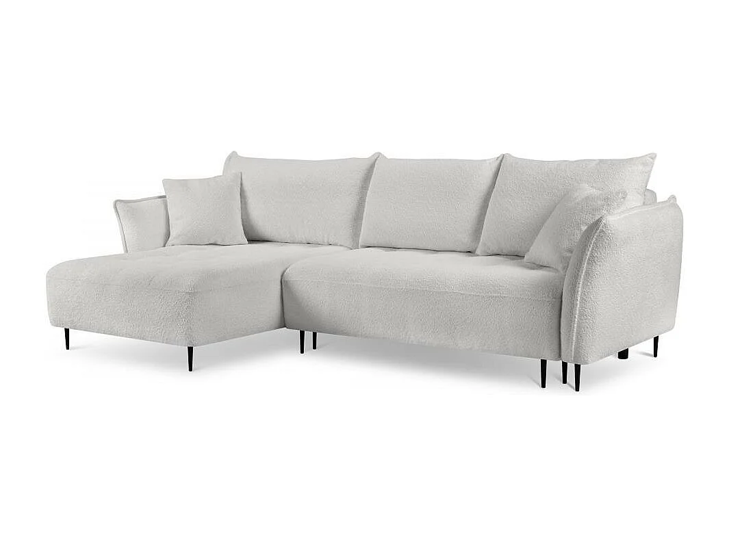 ECKSCHLAFSOFA Bari links hellgrau