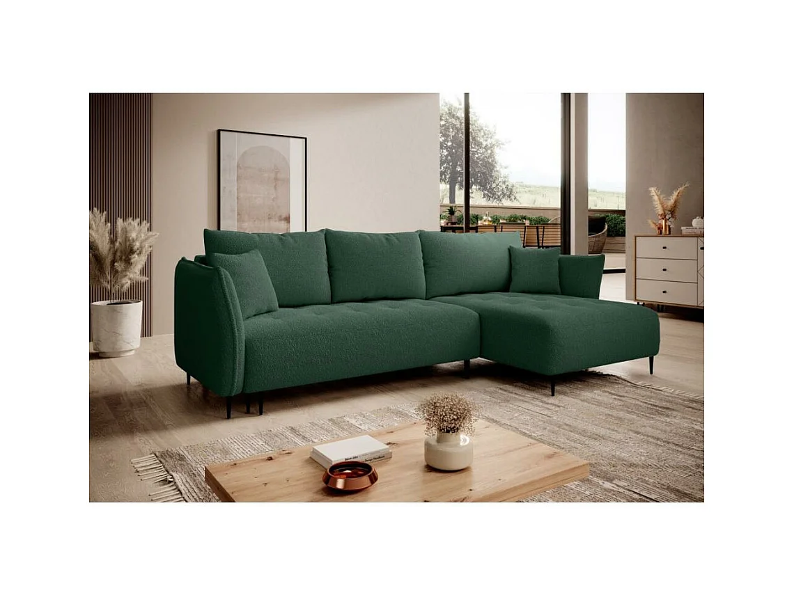Hoekslaapbank Bari rechts groen