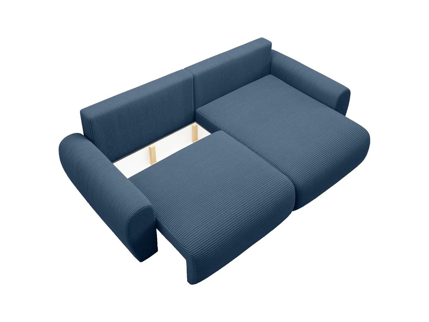 ECKSCHLAFSOFA Poss L dunkelblau rechts