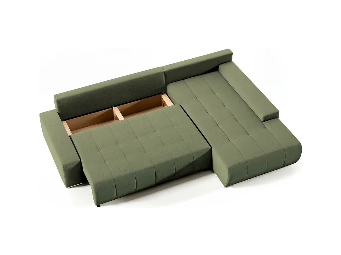 ECKSOFA Draco L grün rechts