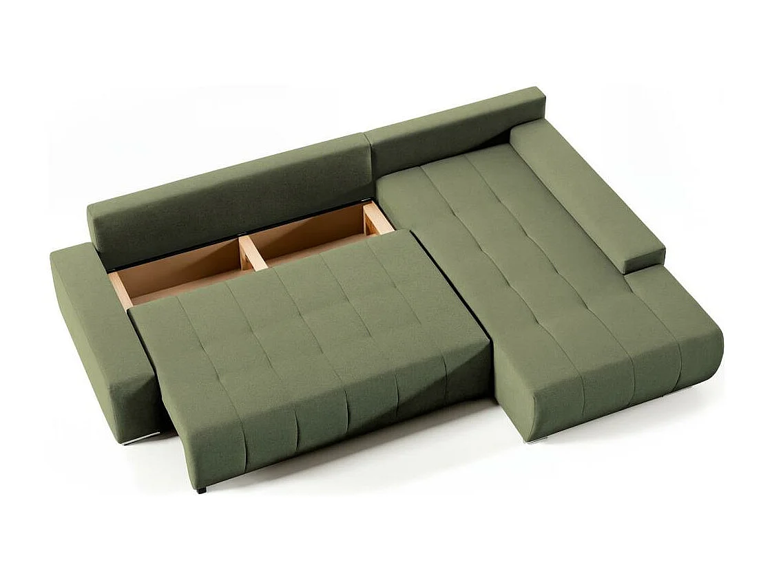 Hoekbank Draco L groen rechts