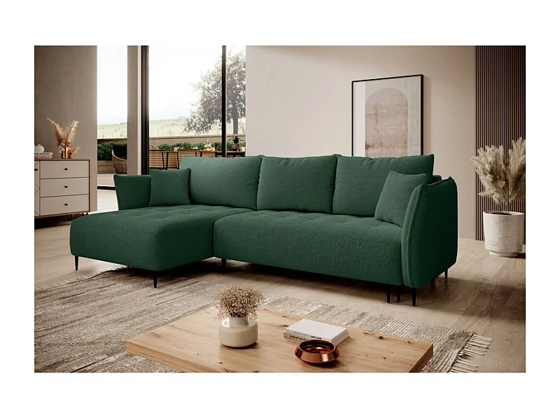 ECKSCHLAFSOFA Bari links grün