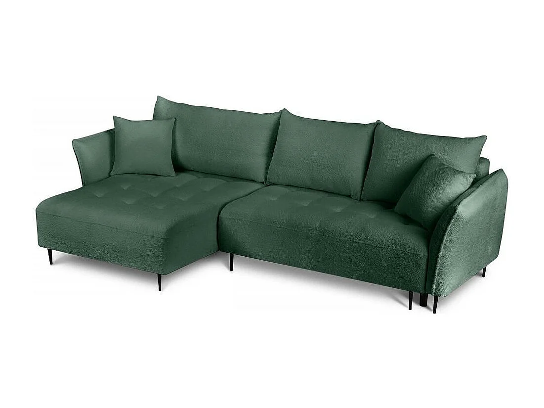 Hoekslaapbank Bari links groen