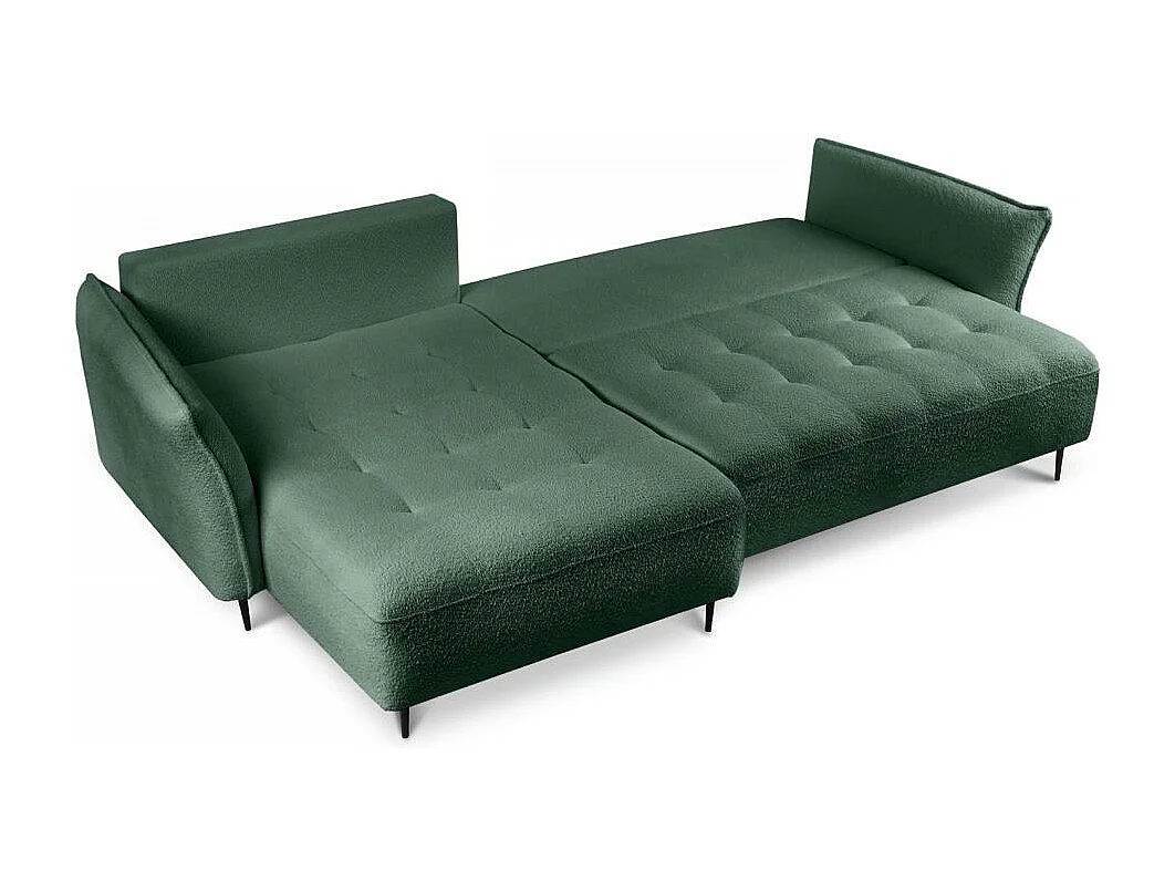Hoekslaapbank Bari links groen
