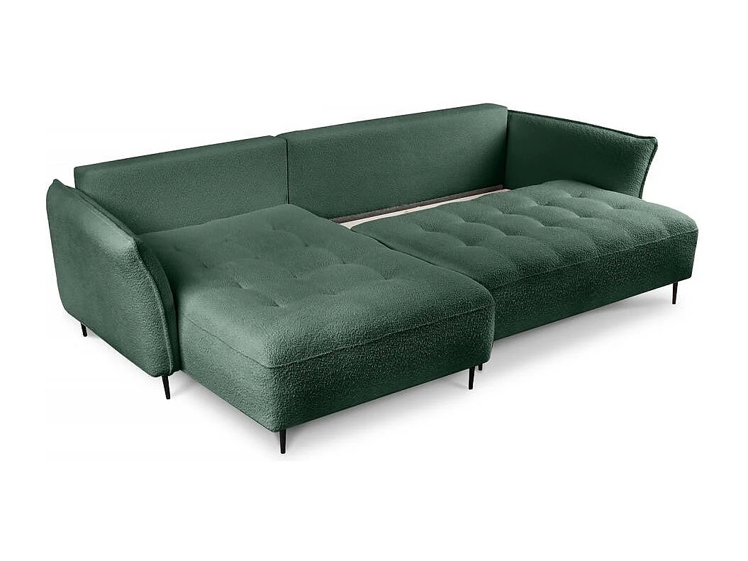 Hoekslaapbank Bari links groen