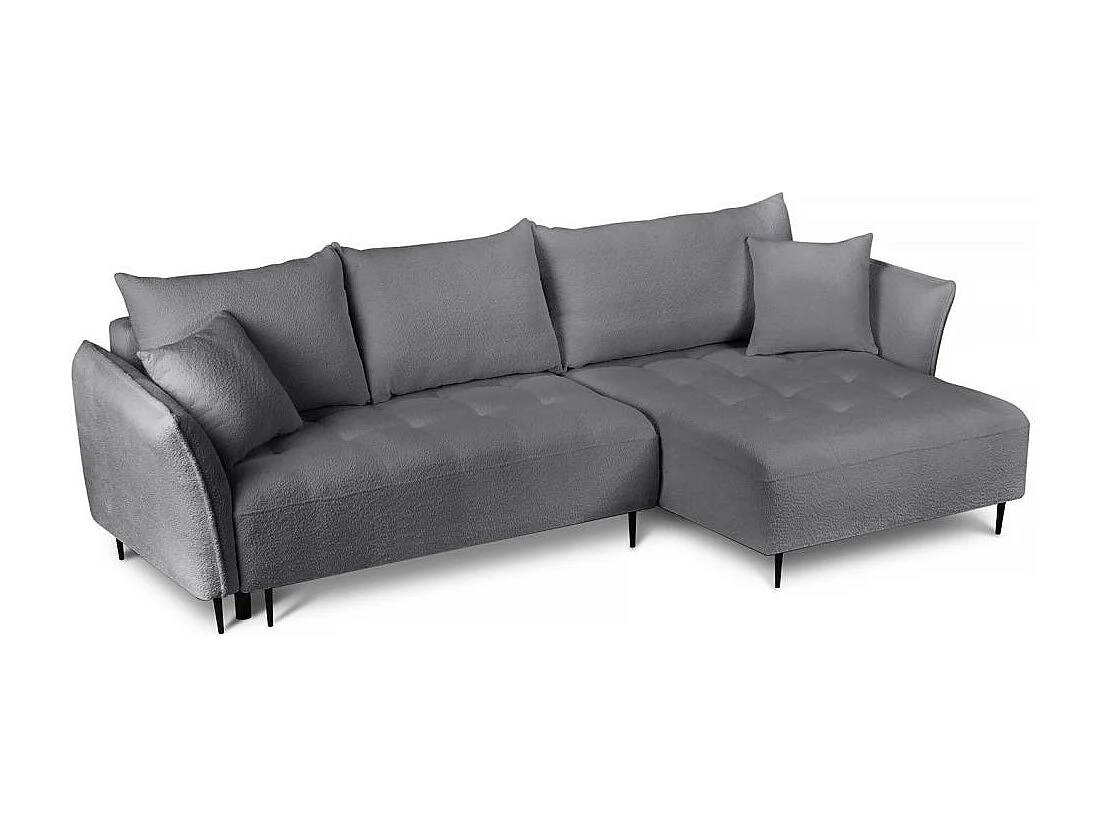 ECKSCHLAFSOFA Bari rechts dunkelgrau