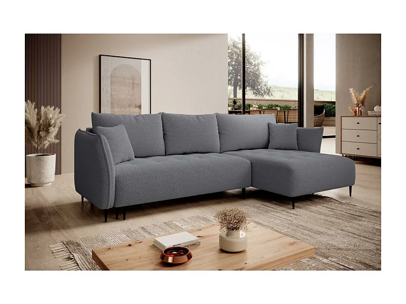 ECKSCHLAFSOFA Bari rechts dunkelgrau