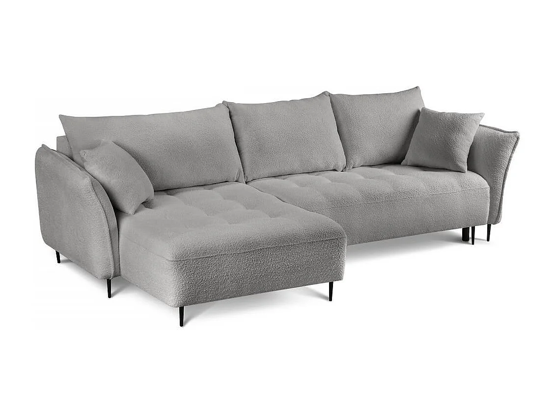 Hoekslaapbank Bari links grijs