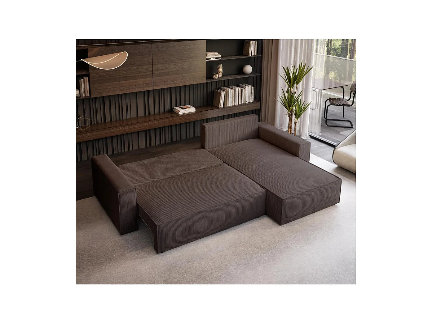 ECKSOFA Parys L braun