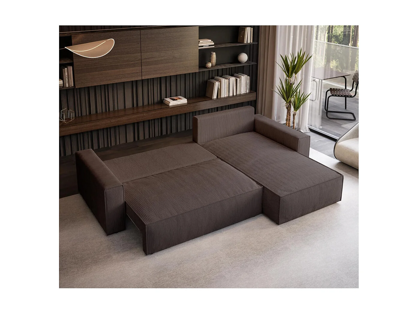 ECKSOFA Parys L braun