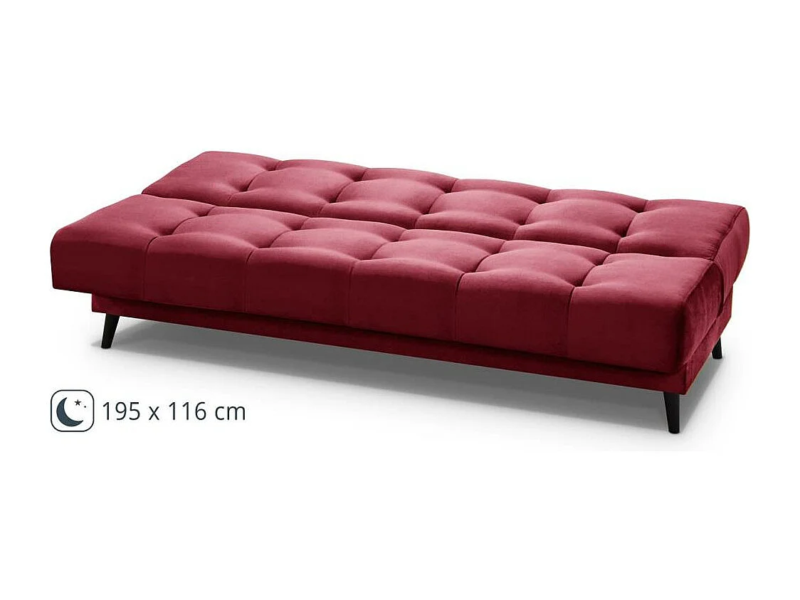 3-SITZER Schlafsofa Nancy bordeaux