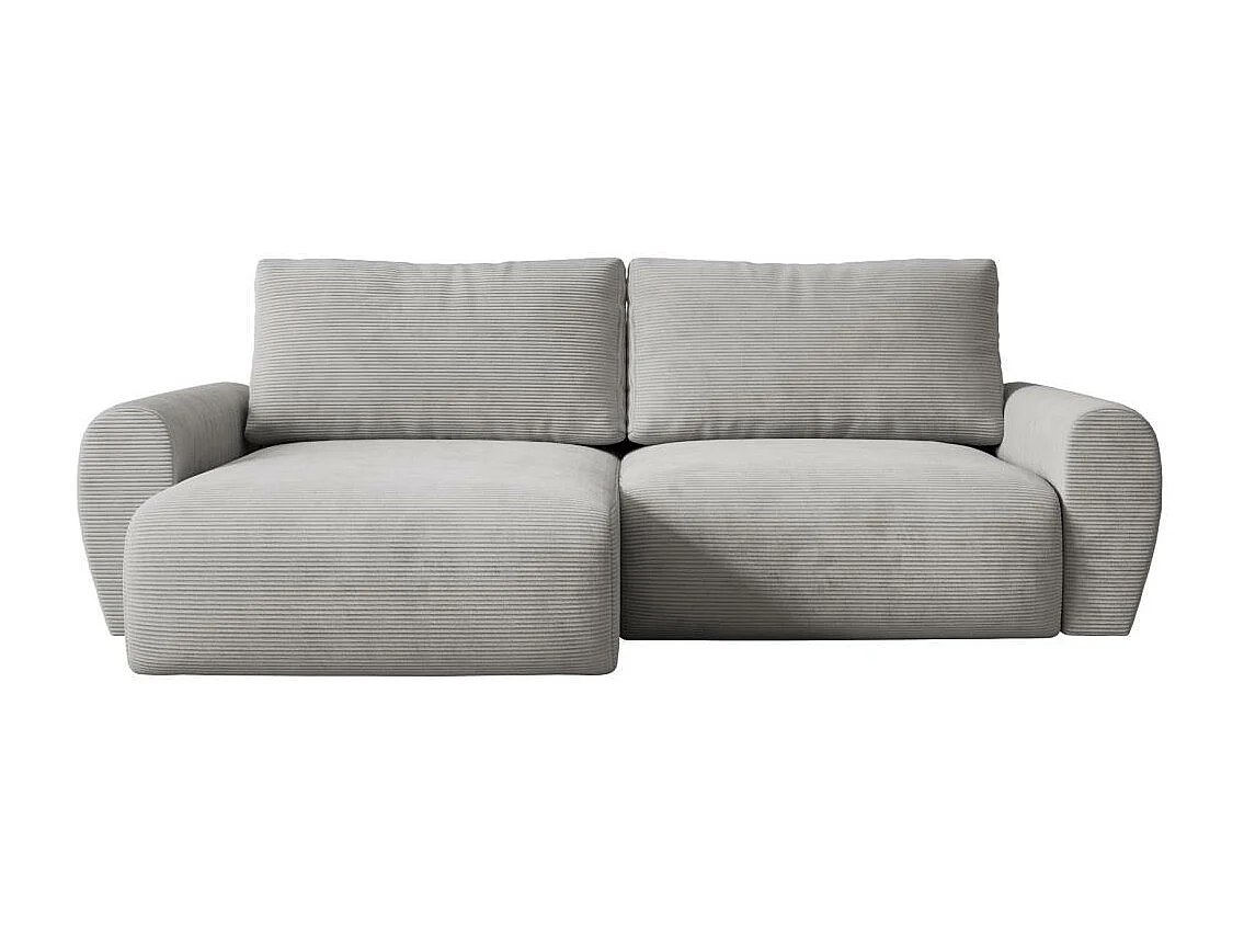 Hoekslaapbank Poss L lichtgrijs links