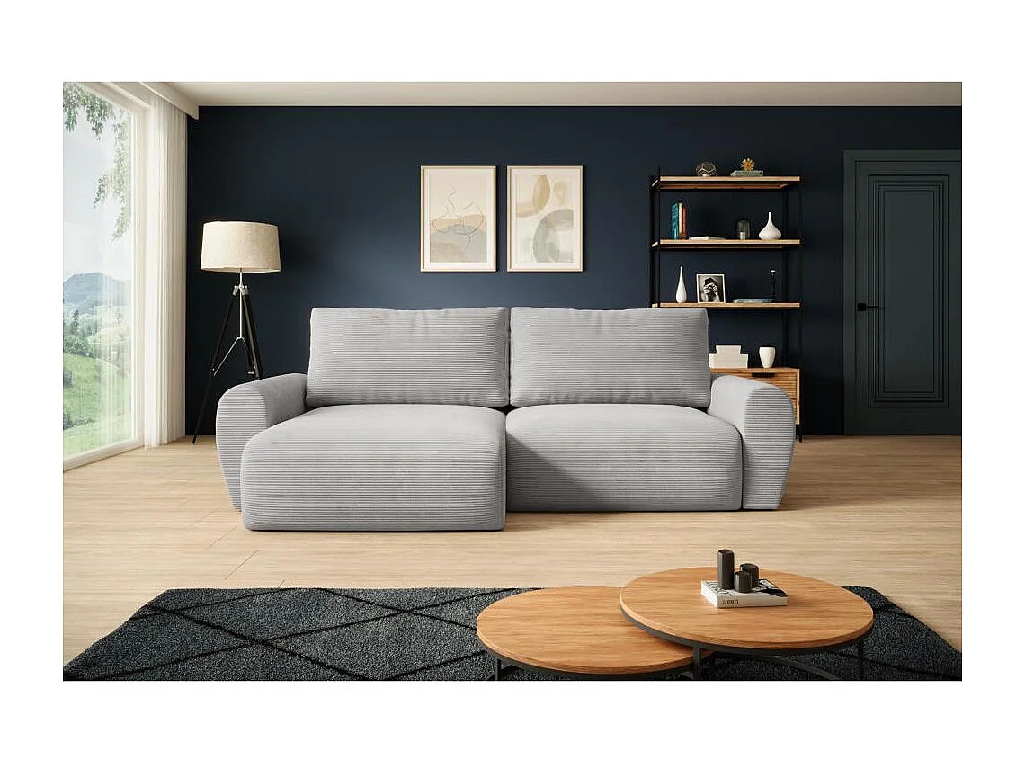 Canapé-lit CELLULAIRE Poss L gris clair gauche