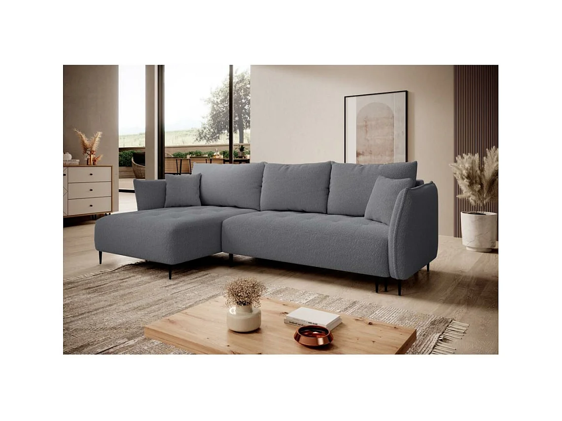 CANAPE BARI gauche gris foncé