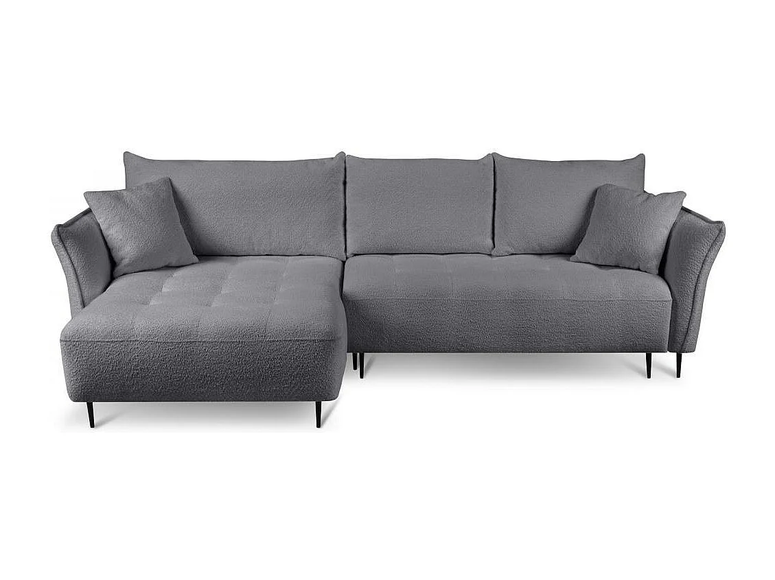 ECKSCHLAFSOFA Bari links dunkelgrau