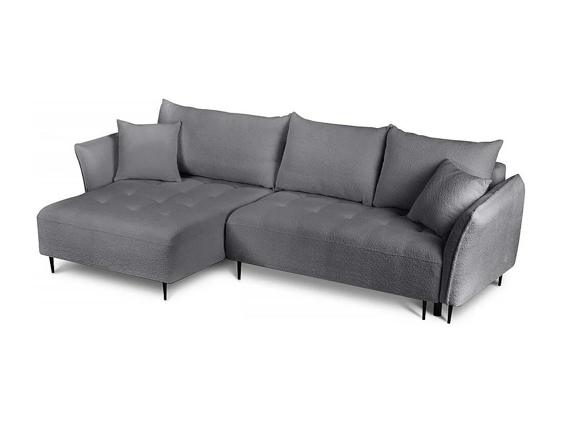 ECKSCHLAFSOFA Bari links dunkelgrau