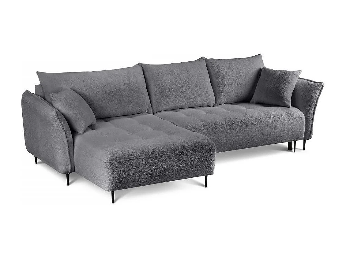 ECKSCHLAFSOFA Bari links dunkelgrau