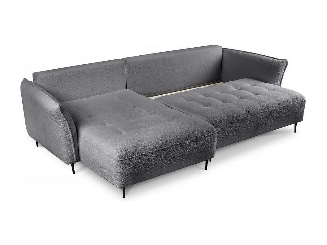 ECKSCHLAFSOFA Bari links dunkelgrau