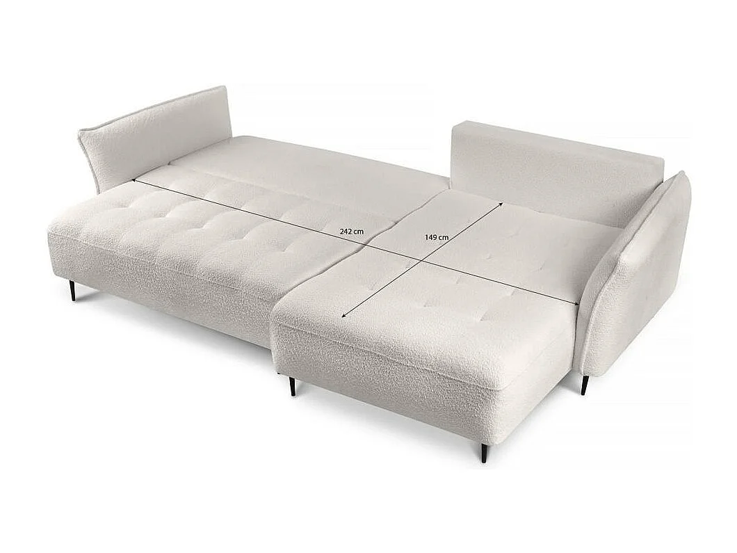 ECKSCHLAFSOFA Bari links dunkelgrau