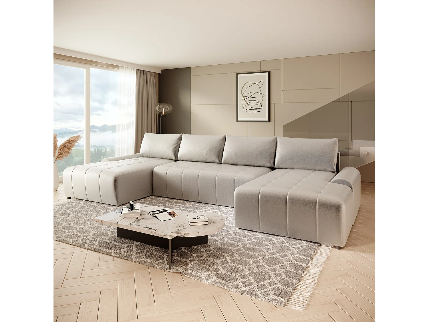 MEUBLE Costa U Crème