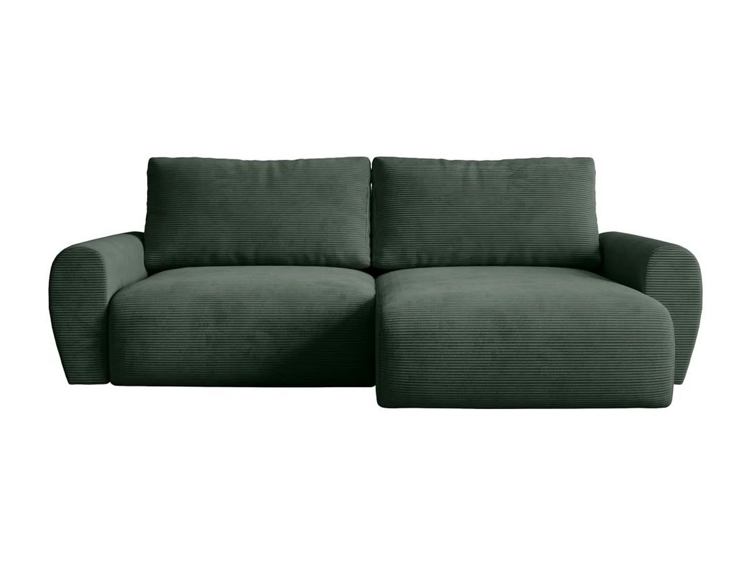 Canapé-lit ECKSCHLAFSOFA Poss L vert droit