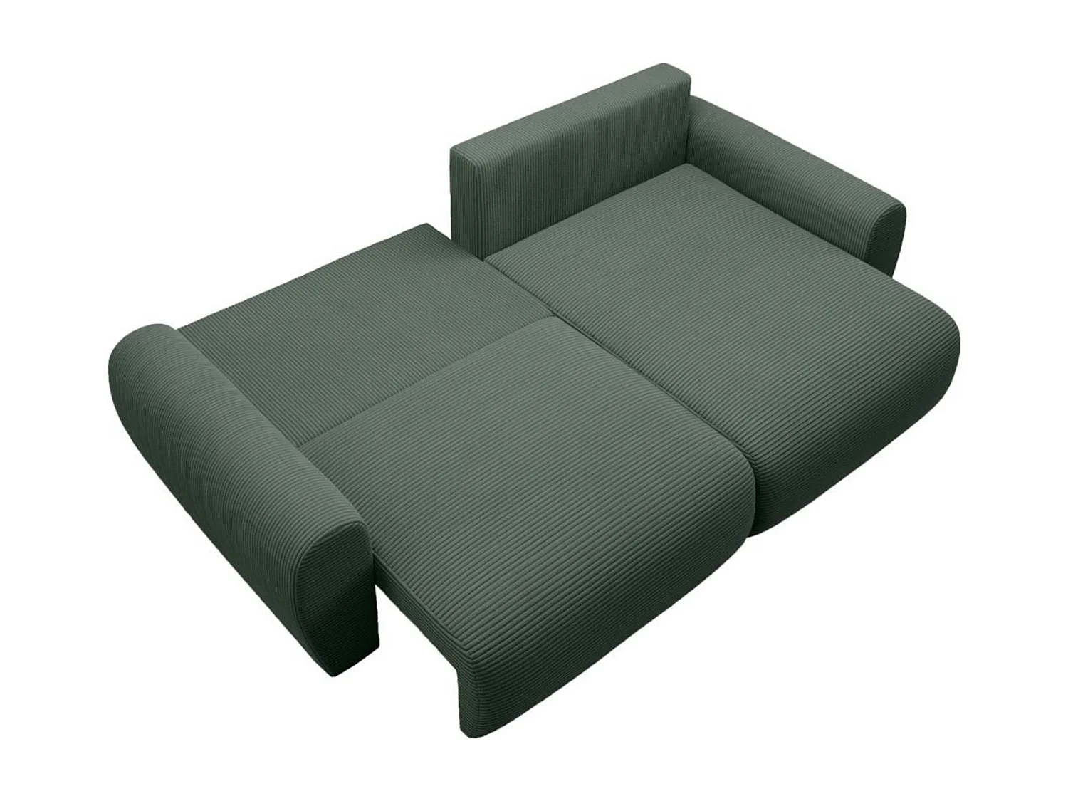 Canapé-lit ECKSCHLAFSOFA Poss L vert droit