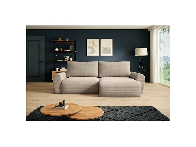 ECKSCHLAFSOFA Poss L cappuccino rechts