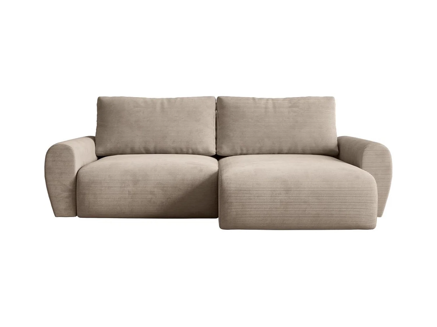 Hoekslaapbank Poss L cappuccino rechts