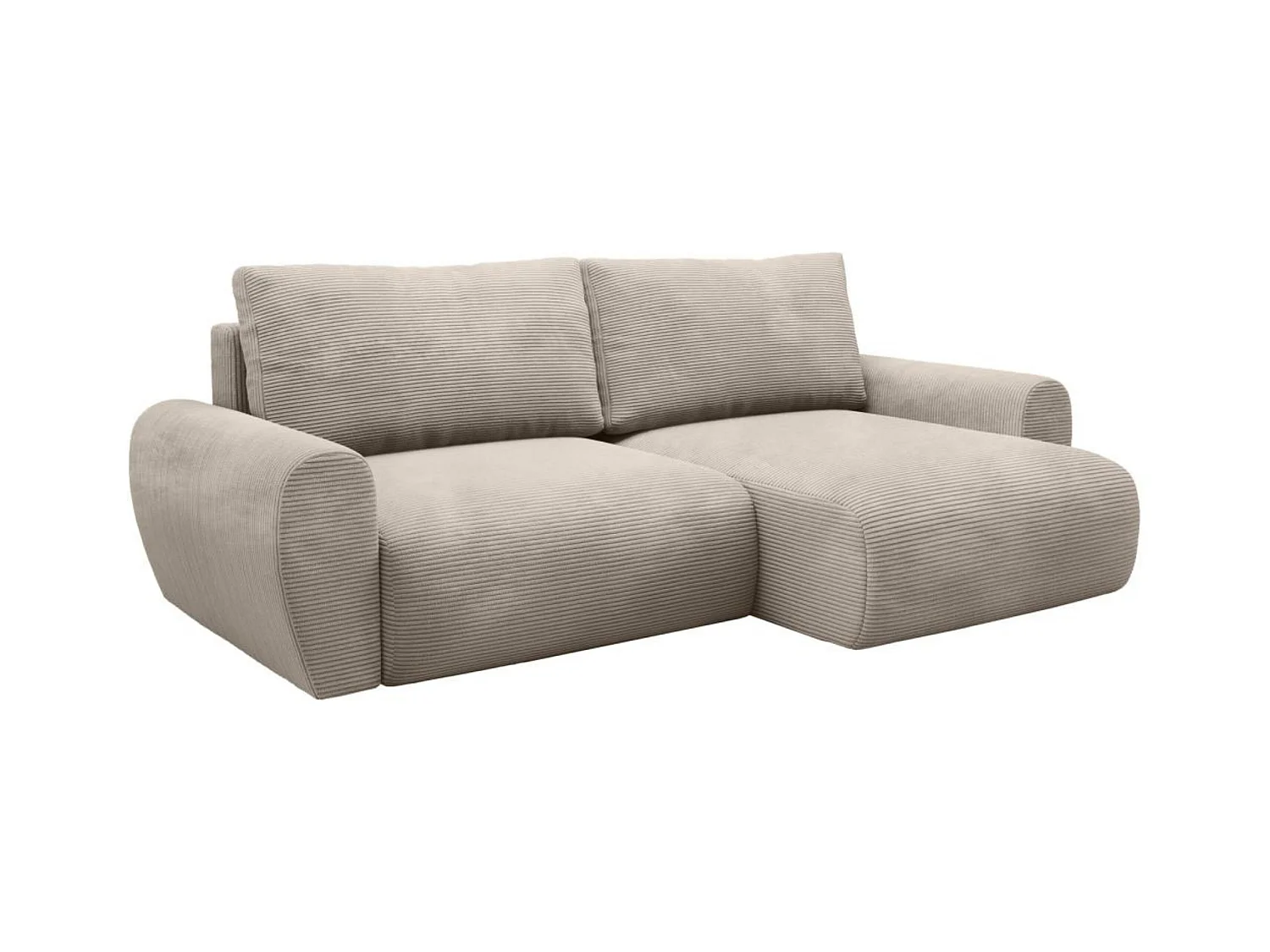 Hoekslaapbank Poss L cappuccino rechts