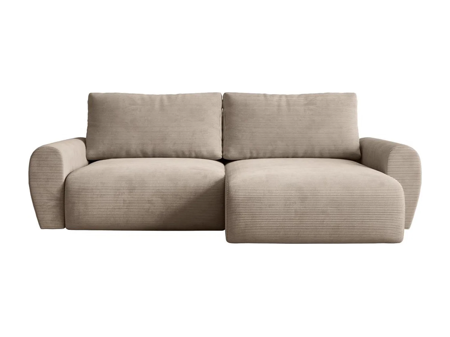 Hoekslaapbank Poss L cappuccino rechts